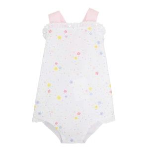TBBC SISI SUNSUIT - SPRINKLE KINDNESS AND CONFETTI/PALM 3T